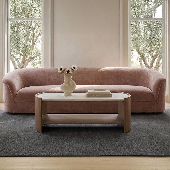 Fern - Coffee Table - White / Light Brown