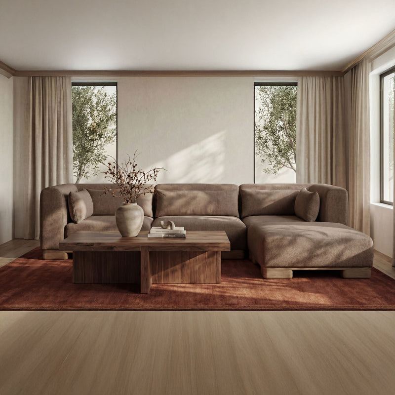 June - Lounge Modular Sectional - Dark Brown