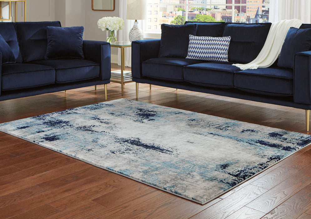 Leonelle Cream / Blue / Gray Rug