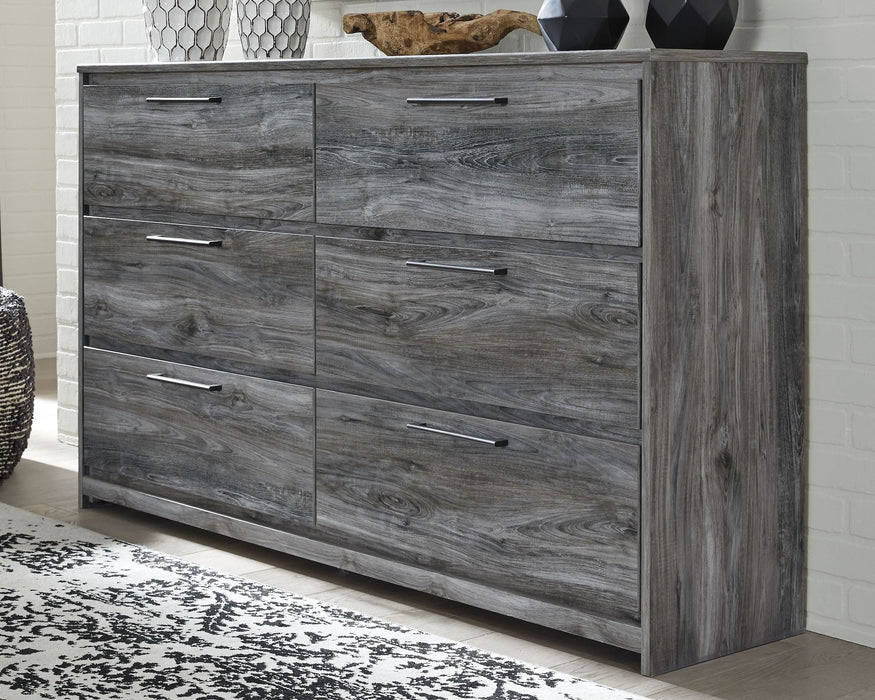 Baystorm Gray 4 Pc. Dresser, Mirror,  King Panel Bed