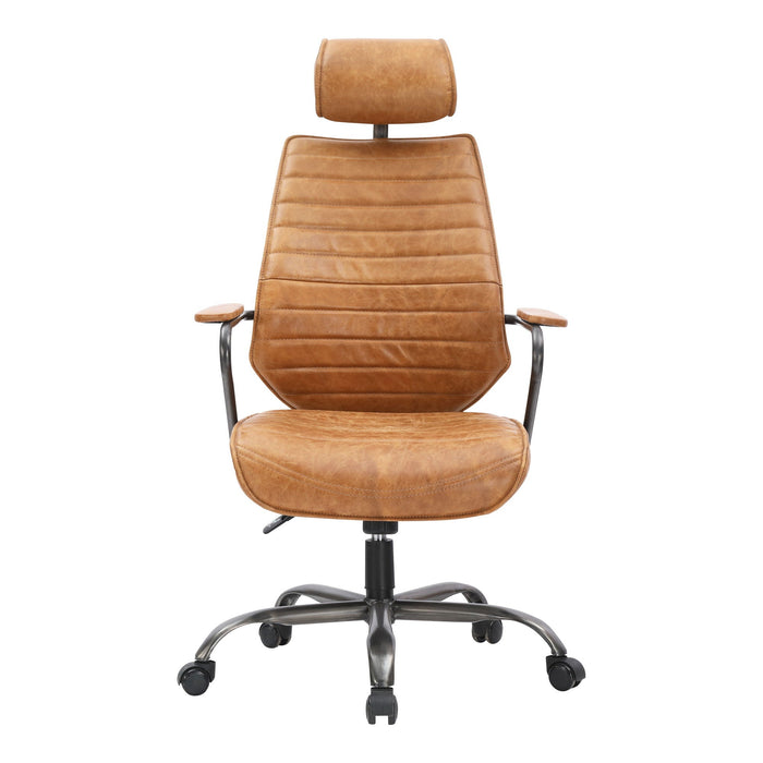 Executive - Swivel Office Chair - Cigare Tan