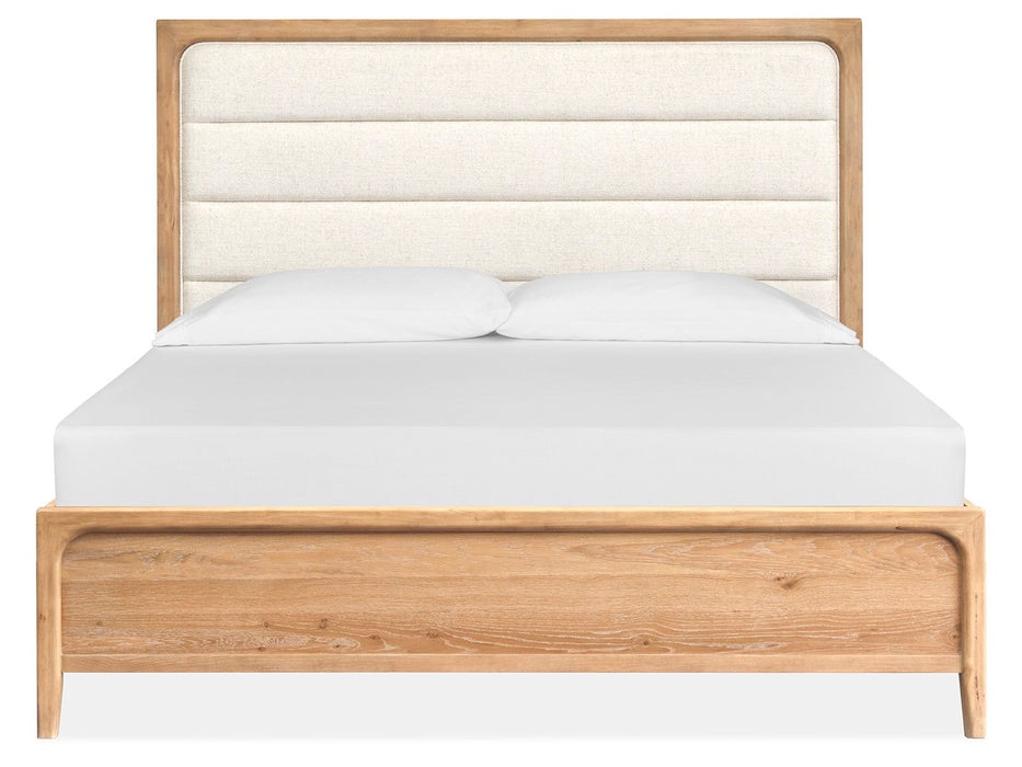 Somerset - Complete Panel Bed With Upholstered Headboard