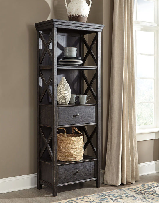 Tyler Creek Dark Gray Display Cabinets