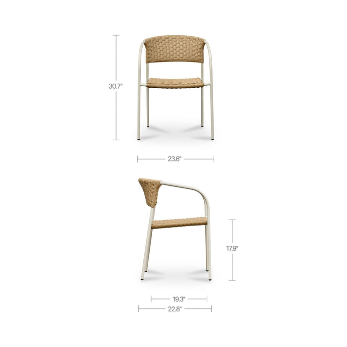 Zola - Outdoor Dining Chair (Set of 2) - Natural