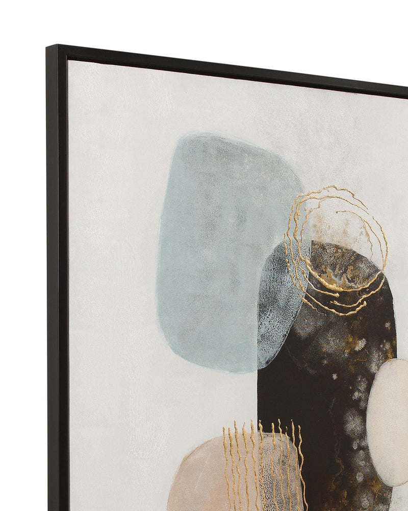 Athena Framed Canvas (Set of 2) - Gray / Beige
