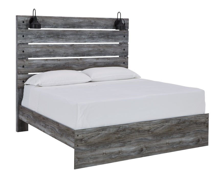 Baystorm Gray Panel Bed Footboard Slat - Queen