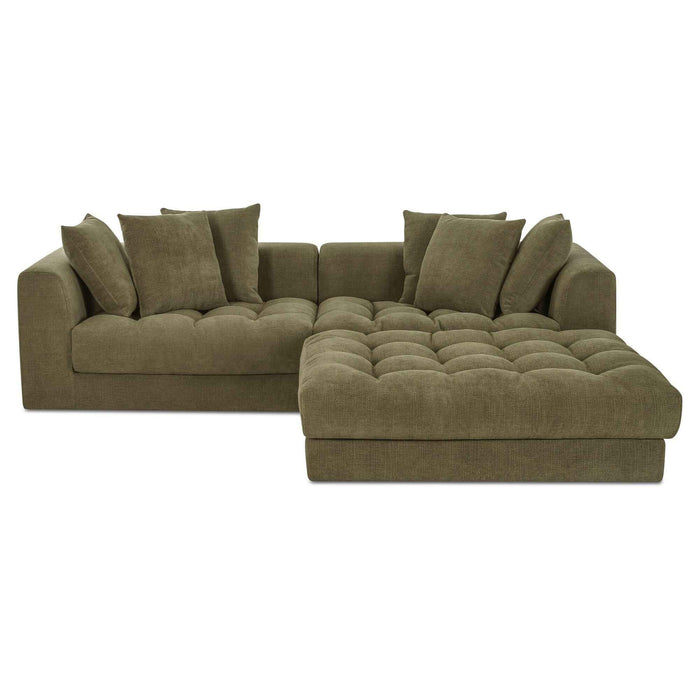 Davie - Nook Modular Sectional - Olive