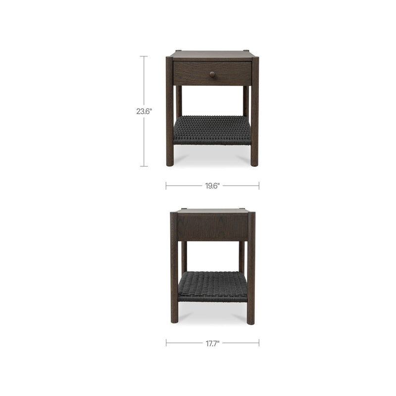 Millie - Accent Nightstand - Dark Brown