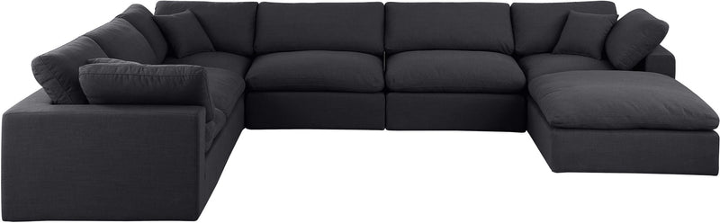 Comfy - 7 Piece Linen Modular Sectional With Chaise