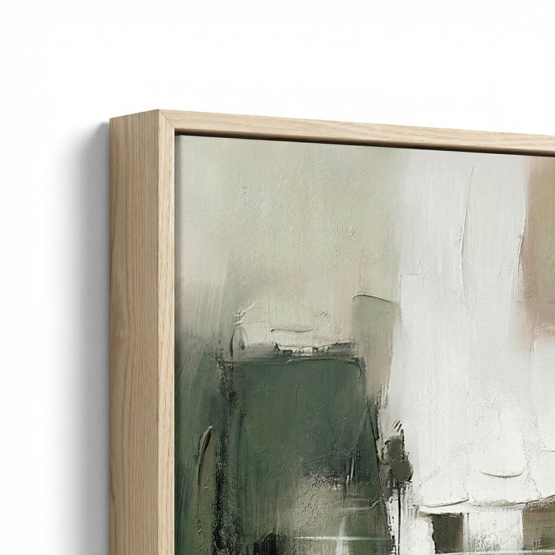 Verdant Horizon I Framed Canvas - Green