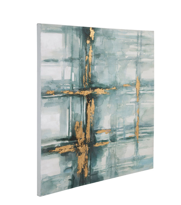 Mulligan Canvas Art - Gold