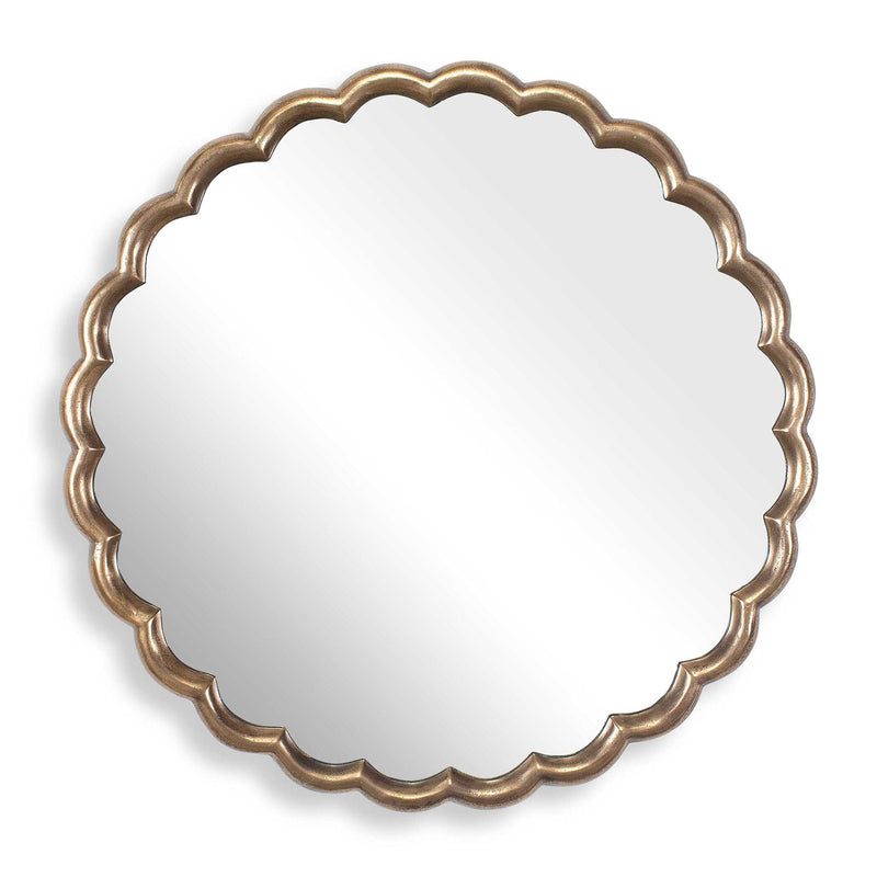 Cerrito - Round Mirror - Antique Brass