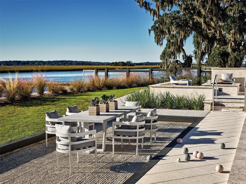 Coastal Living Outdoor South Beach Dining Table Pearl Silver