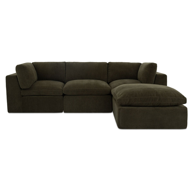 Cates - Lounge Modular Sectional - Dark Green