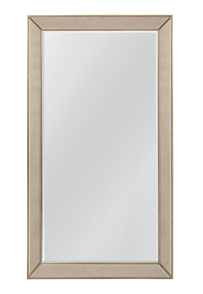 Beaded Leaner - Mirror - Gold - Antique Gold