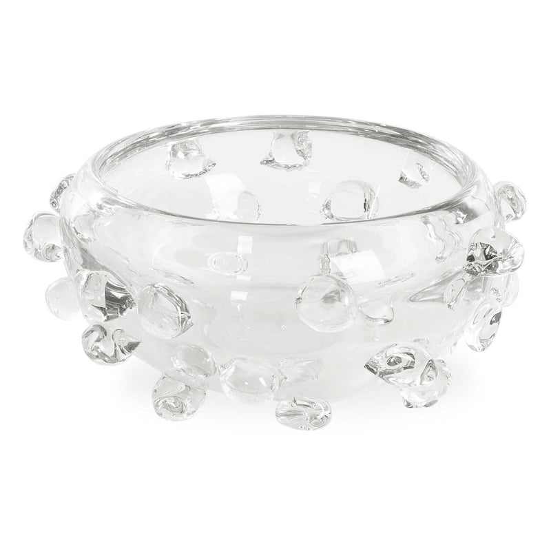 Aura - Clear Glass Bowl - White
