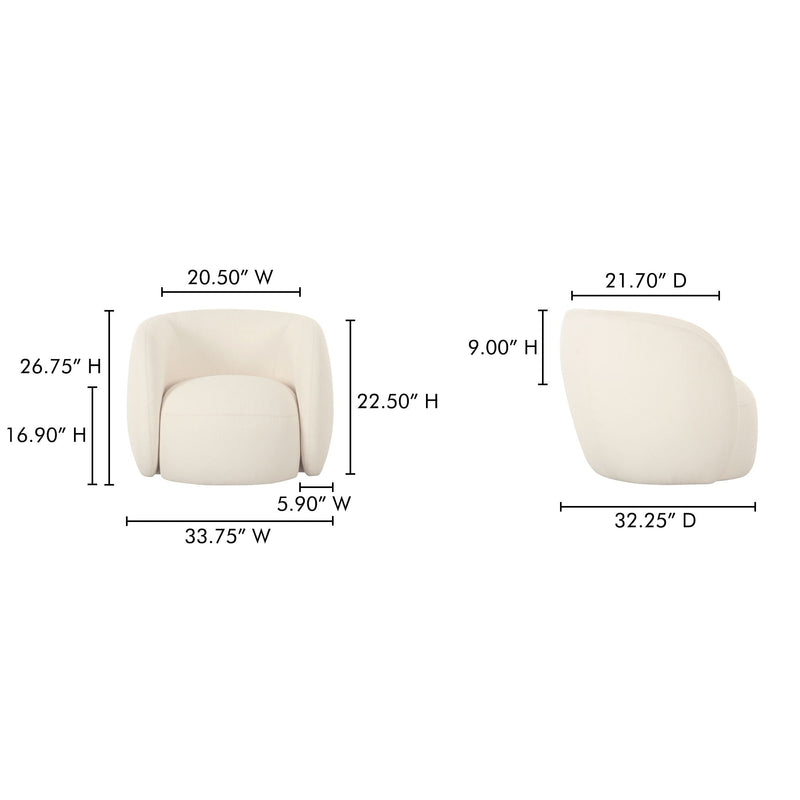 Rae - Outdoor Accent Chair - Cream