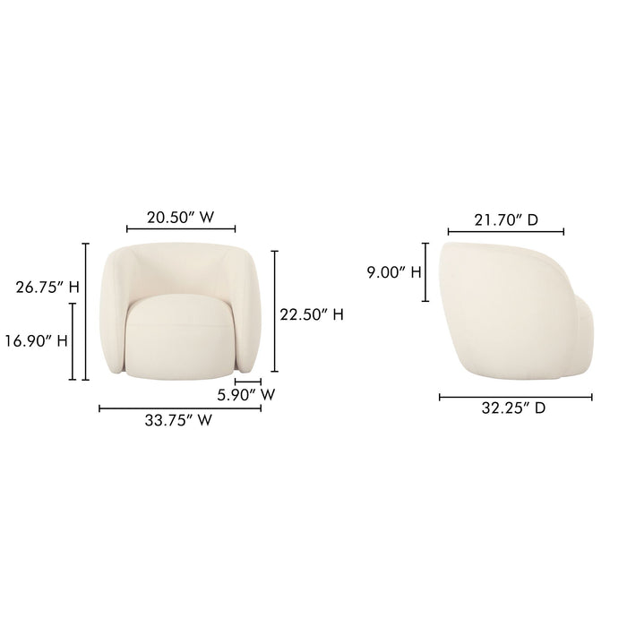 Rae - Outdoor Accent Chair - Cream