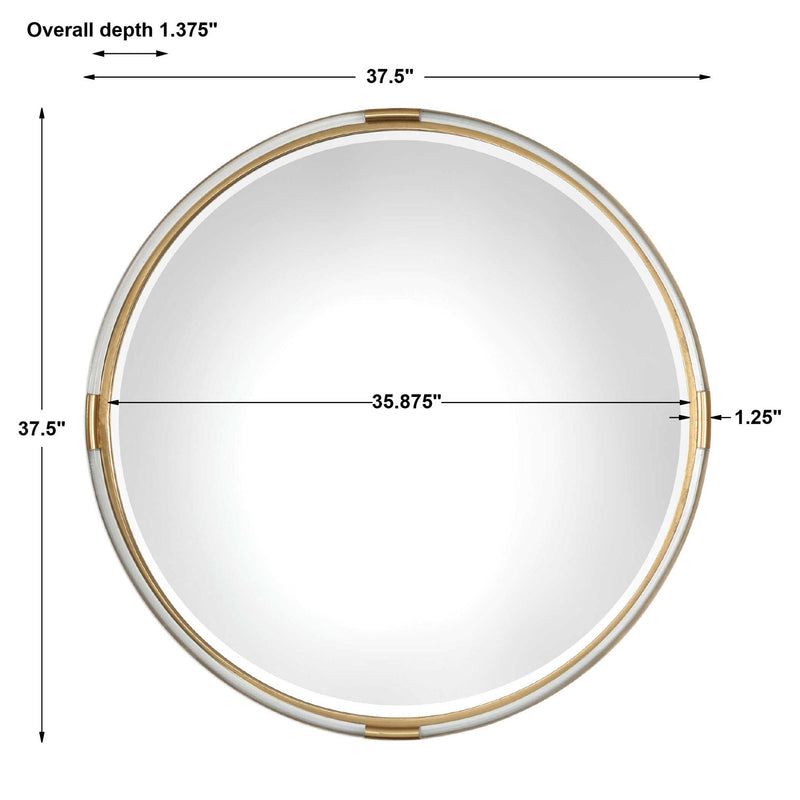 Mackai - Round Mirror - Gold