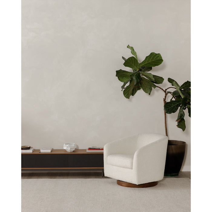 Oscy - Swivel Chair Vegan - Shearling White