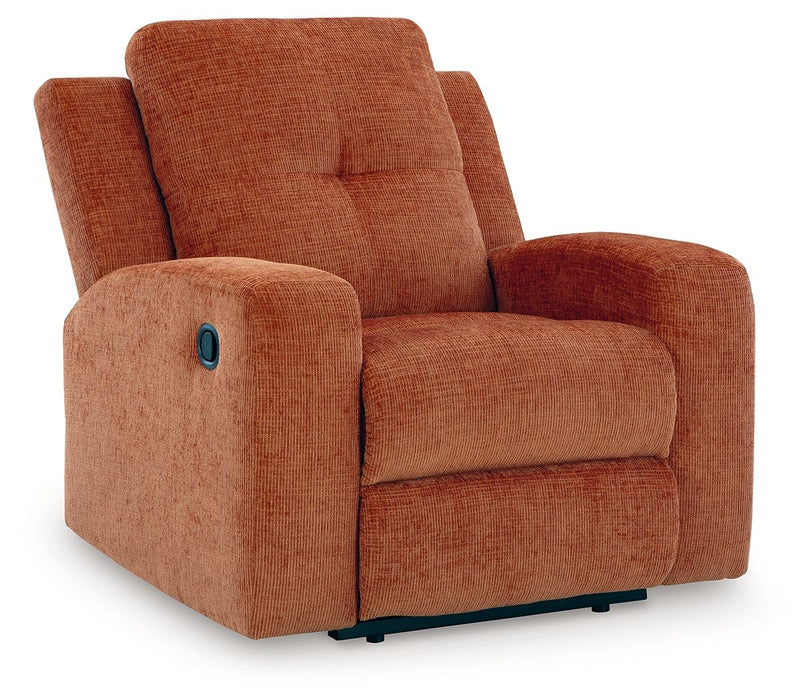 Danum - Zero Wall Recliner - Fabric - Spice
