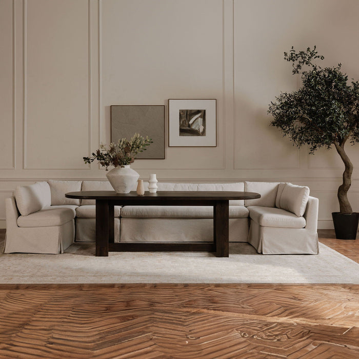 Fable - Slipcover Dining Corner Chair - Beige