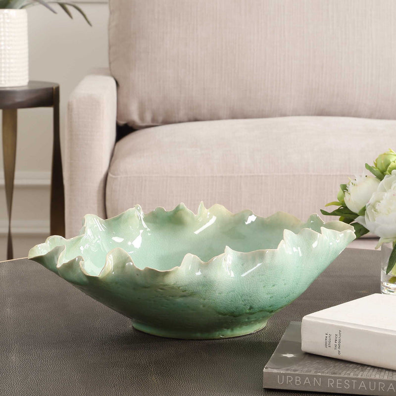 Lila - Glass Bowl - Green