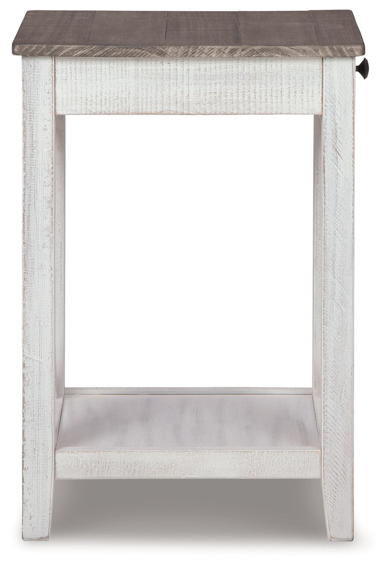 Adalane - Accent Table - White / Gray