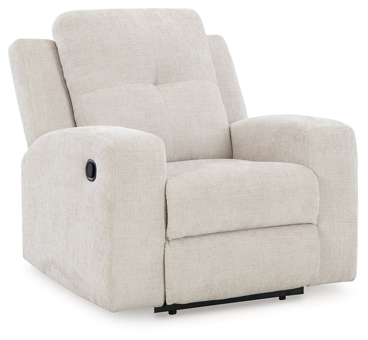 Danum - Zero Wall Recliner - Fabric - Stone