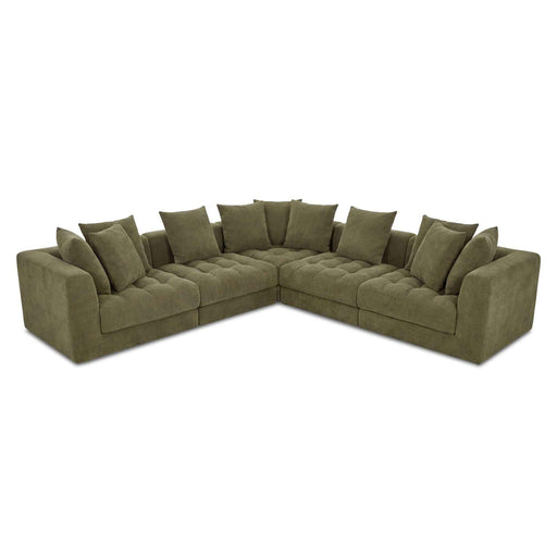 Davie - Classic L Modular Sectional - Olive