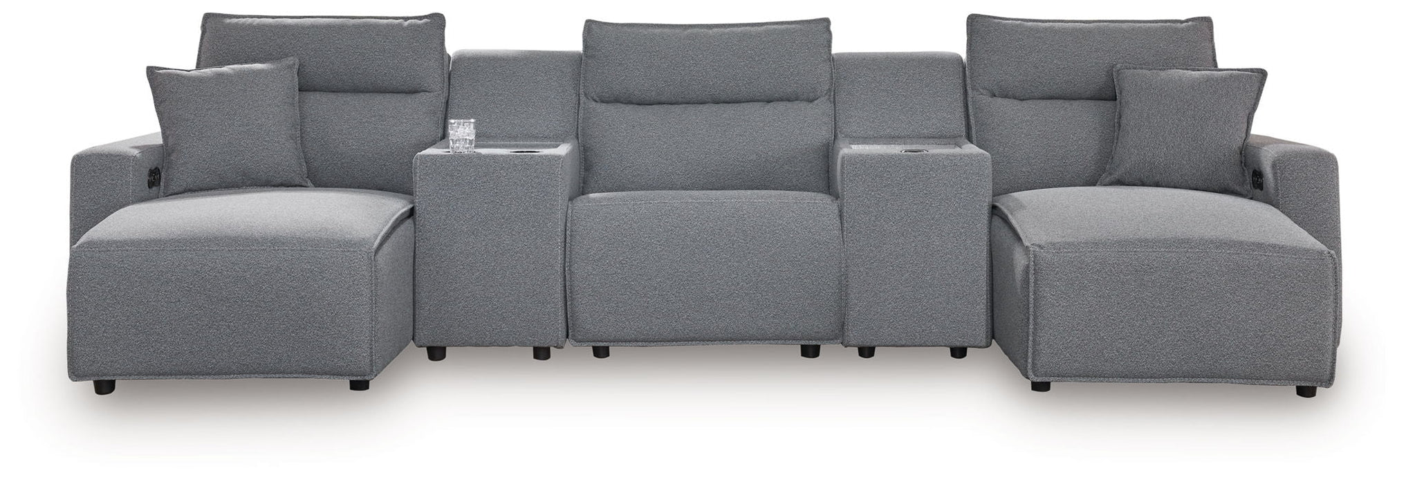 Modmax II - Reclining Sectional - Salt And Pepper