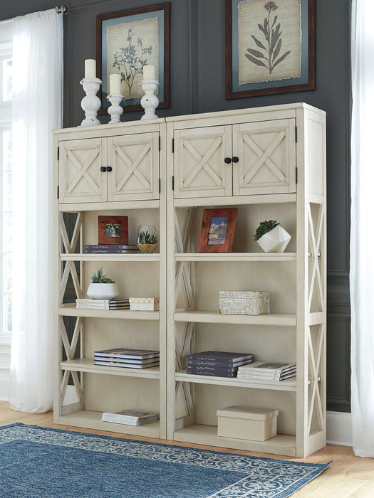 Bolanburg White / Brown / Beige 2 Pc. 2 Large Bookcases