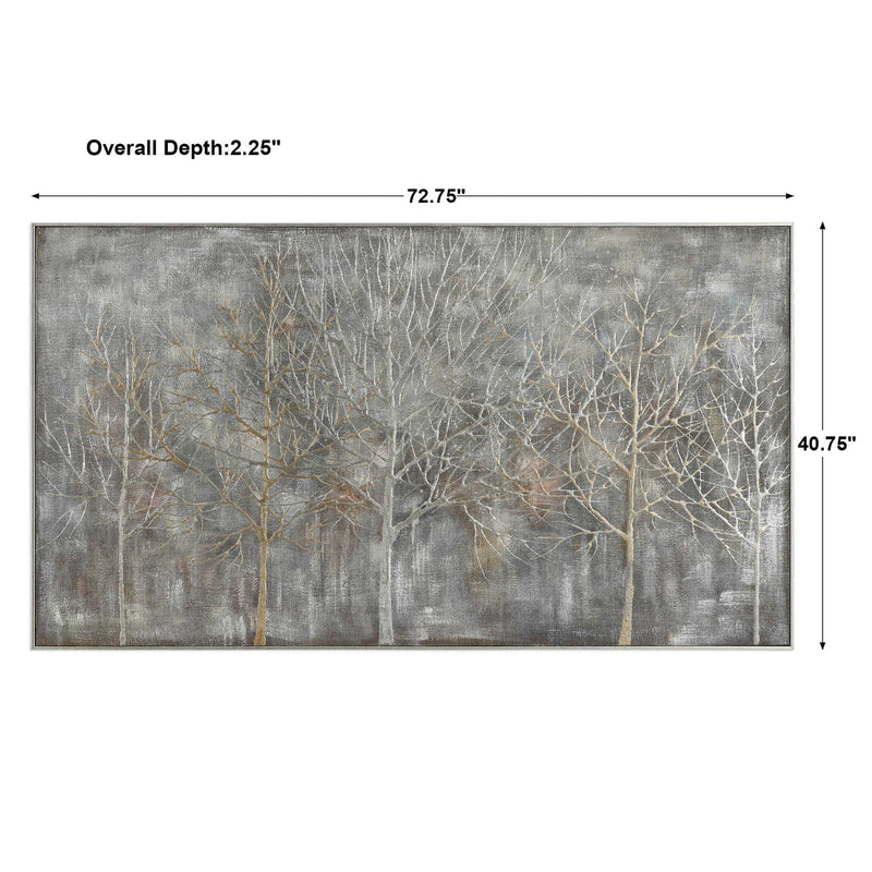 Parkview - Landscape Art - Pearl Silver
