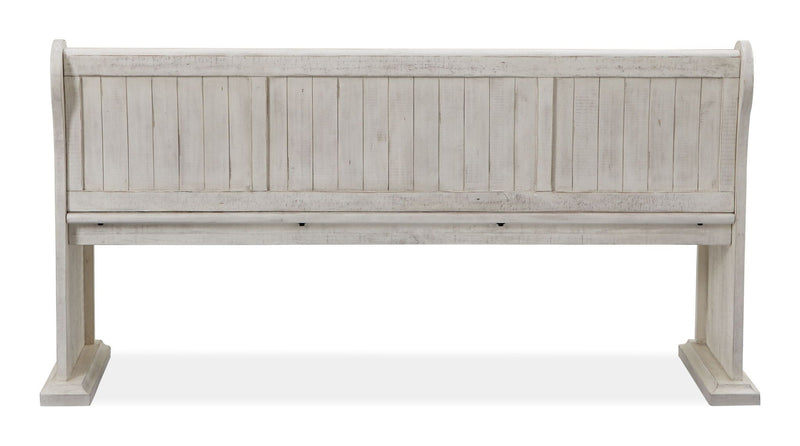 Bronwyn - Bench With Back - Alabaster