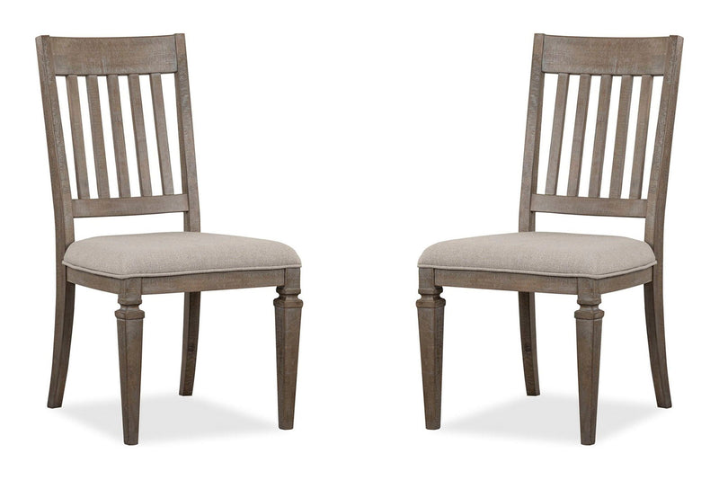 Lancaster - Dining Side Chair With Upholstered Seat (Set of 2) - Dovetail Gray