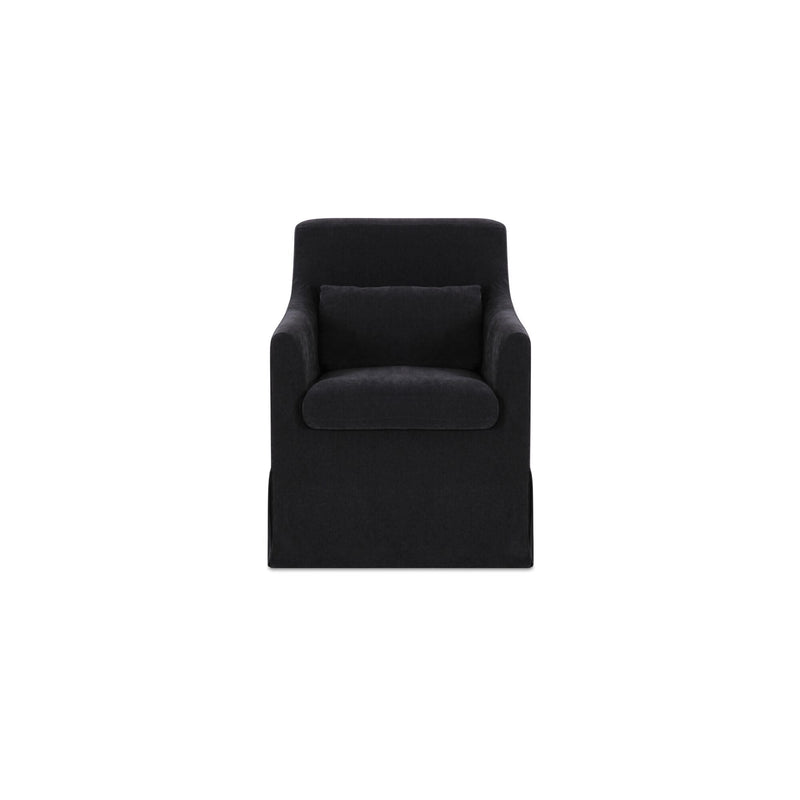 Lydia - Slipcover Dining Chair - Black