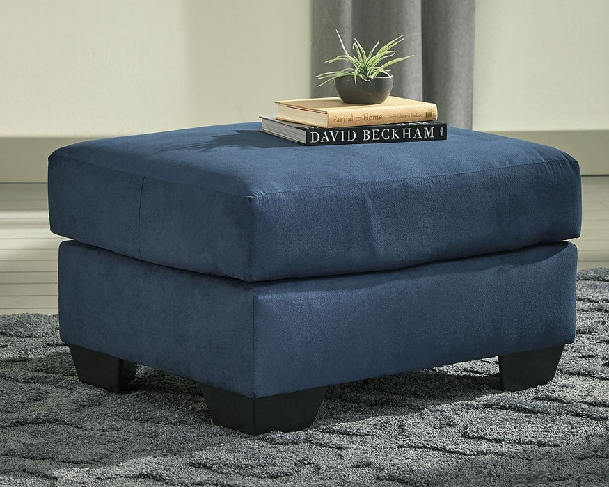 Darcy Ottoman - Blue