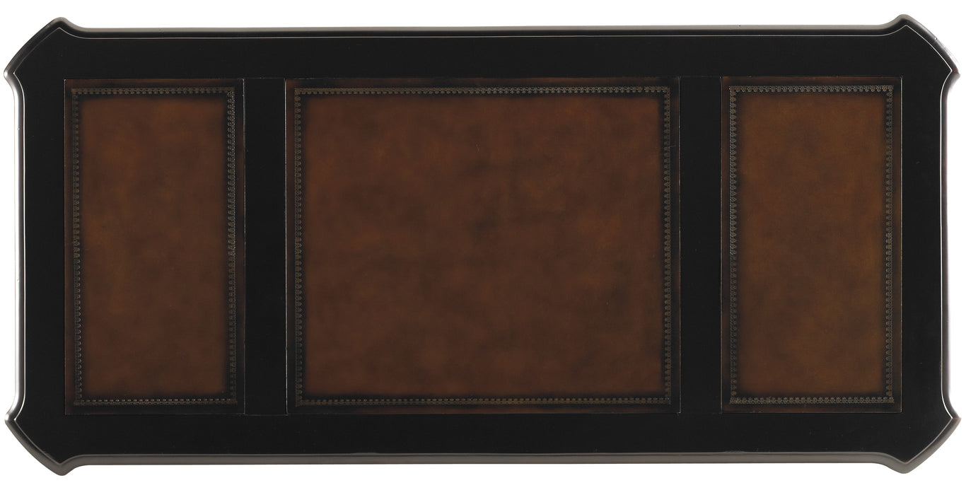 Telluride 76'' Executive Desk withLeather Panels