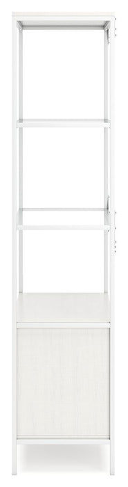 Deznee White Large Bookcase