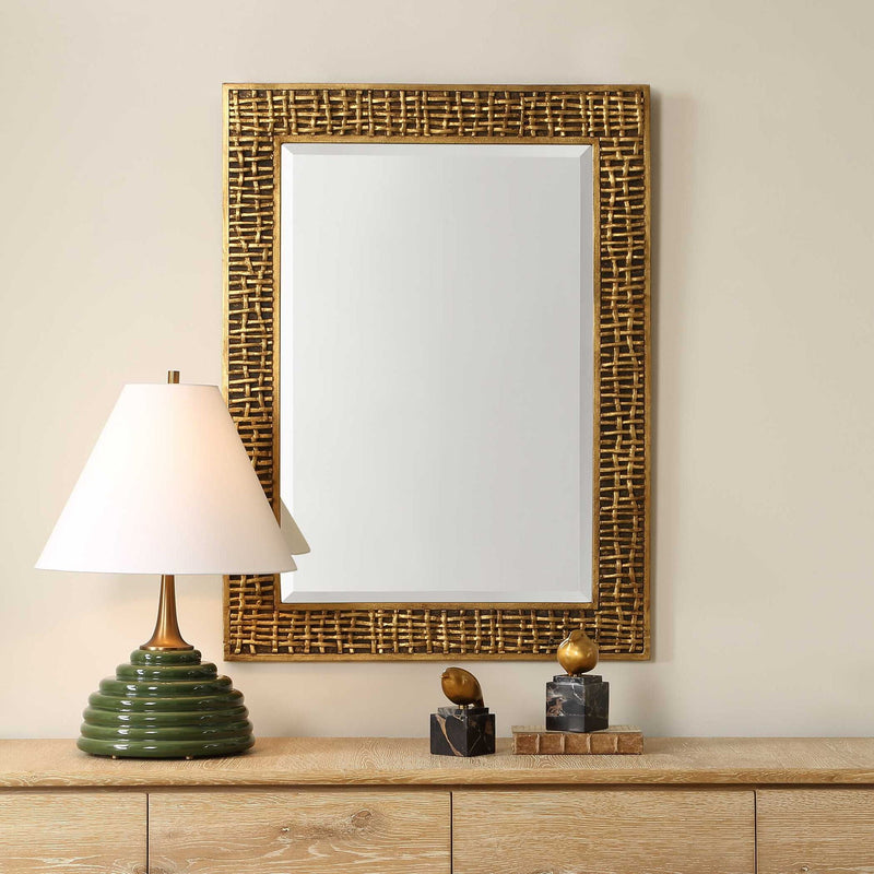Woven In - Time Mirror - Gold