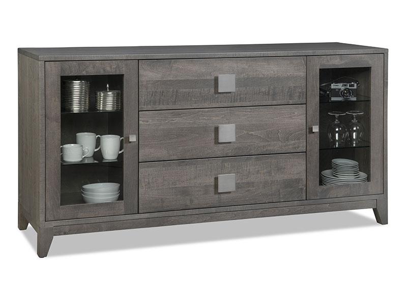 Belmont Sideboard Collection with 2/Wood Doors on Left & 3/Drawers on Right
