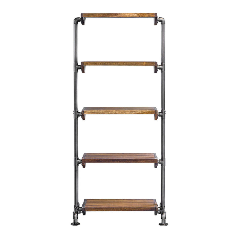 Rhordyn - Industrial Etagere - Light Brown