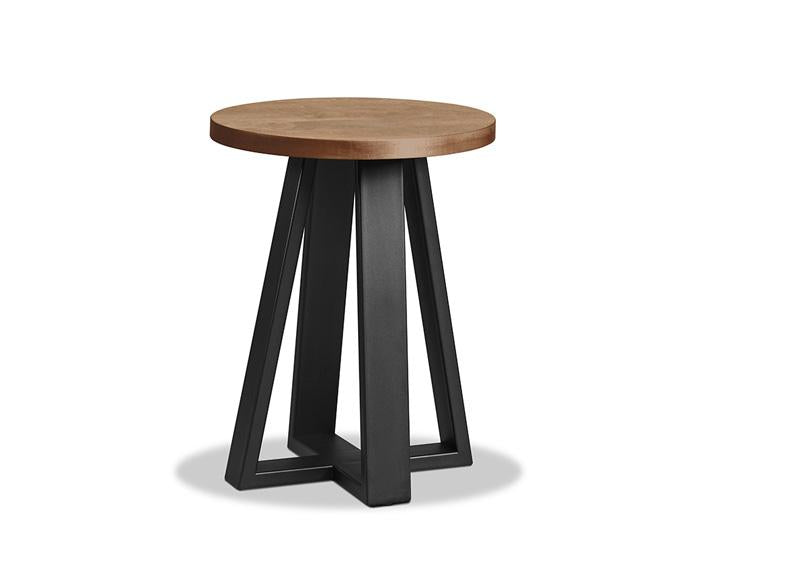 Belmont Round Metal Pedestal End Table Collection