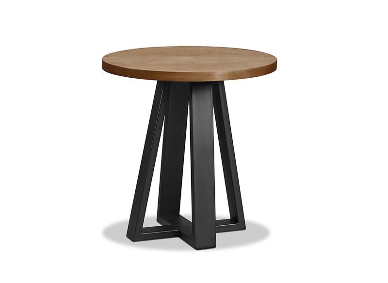 Belmont Round Metal Pedestal End Table Collection