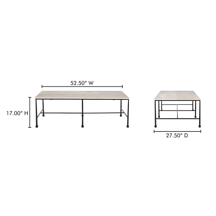 River - Coffee Table - Botticino Beige
