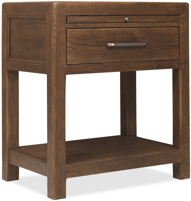 Driftwood One-Drawer Nightstand