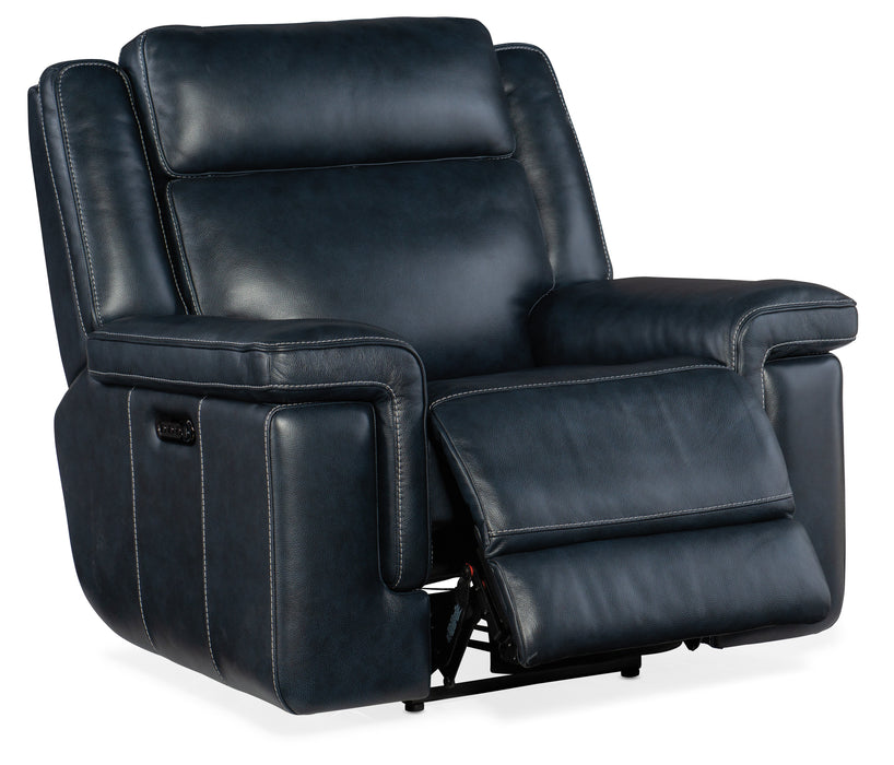 Montel Lay Flat Power Recliner with Power Headrest & Lumbar
