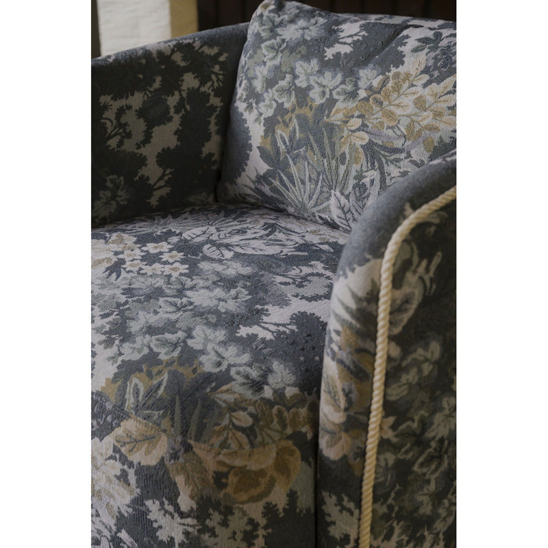Cecil - Accent Chair Tapestry - Blue / Gray