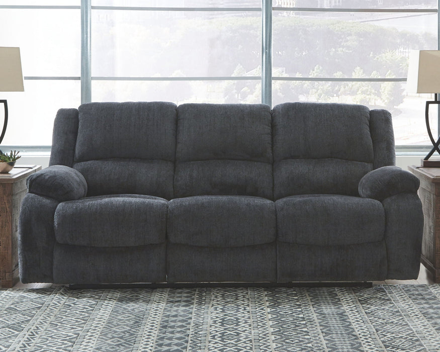 Draycoll - Reclining Sofa - Fabric - Slate