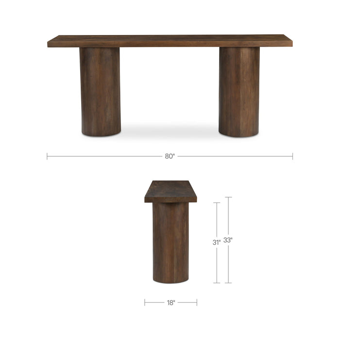 Hadley - Console Table - Dark Brown